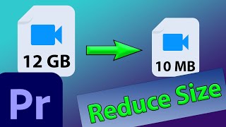 Premiere Pro Export Small File Size in High Quality [upl. by Marietta]