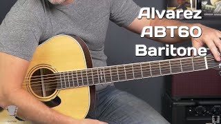 Alvarez ABT60 Baritone Acoustic Guitar Review [upl. by Nileuqaj]