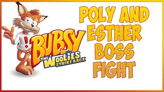 Bubsy The Woolies Strike Back  Poly and Esther Boss Fight [upl. by Ahtilat289]