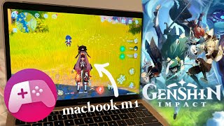 🌤how to play genshin impact on mac M1 using playcover 🎮  keymapping [upl. by Roosevelt571]