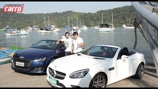 Mercedes SLC 300 x Audi TT Roadster  Comparativo  CARRO [upl. by Fredi]