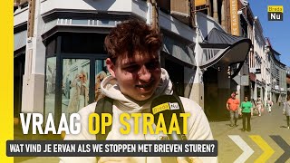 Wat vind je ervan als we stoppen met brieven sturen I Vraag op Straat [upl. by Airtina623]