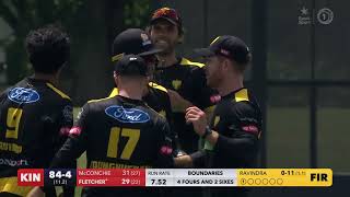 New Years Day fireworks  Kings v Firebirds  SHORT HIGHLIGHTS  Dream11 Super Smash  Hagley Oval [upl. by Adnihc]