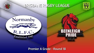 Premier A Grade  Round 18  Normanby Hounds Vs Beenleigh Pride  Whole Game Played 12082023 [upl. by Yenots798]