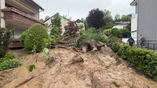 Starkregen und Überschwemmungen Jahrhunderthochwasser im Leiblachtal fordert die Einsatzkräfte [upl. by Jat]