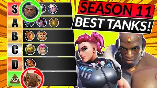 NEW SEASON 11 TIER LIST  Best TANK Heroes to Main  Overwatch 2 Meta Guide [upl. by Kegan864]