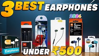 🔥Top 3 Best Earphones under 500 for Pubg Bgmi 2024🔥  Best wired earphones under 700🔥 [upl. by Semele770]