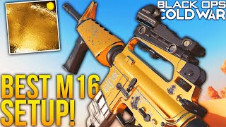 Black Ops Cold War The OVERPOWERED M16 Best Class Setup  Road To DARK MATTER [upl. by Olcott10]