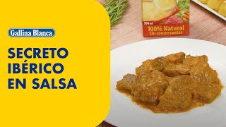 SECRETO IBÉRICO EN SALSA  Recetas Gallina Blanca [upl. by Doolittle131]