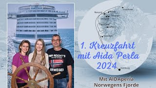 Aidaperla Vlog  2024  Norwegens Fjorde ab Hamburg  Anreisetag  Bar Karte  4K [upl. by Colton335]