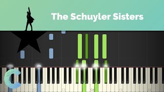 Hamilton  The Schuyler Sisters Piano Tutorial [upl. by Pamella]