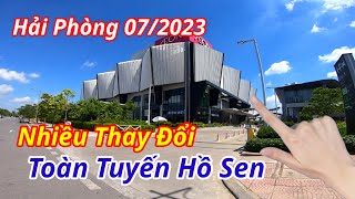 Đường Hồ Sen Hải Phòng 072023 🔴 Các Tuyến Phố Trung Tâm Nhiều Thay Đổi  Hai Phong Today [upl. by Ytinirt]