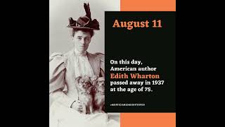 On this Date Edith Wharton history [upl. by Tupler]