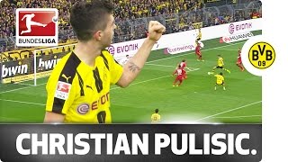 Pulisic Goal  Dortmunds USMNT Star Scores Against Leverkusen [upl. by Nnanaej]