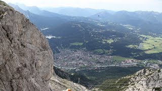 Mittenwald Karwendel bahn seilbahn Bayern  Karwendel cable car Germany [upl. by Eelyr]