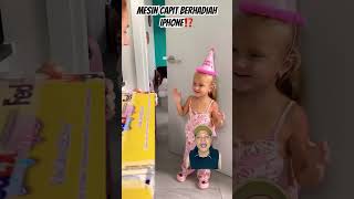 MESIN CAPIT BERHADIAH IPHONE⁉️ prank barbie funny family couple music song cover dance [upl. by Leinadnhoj]