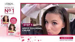 3 Step Quick and Easy Hair Color  LOréal Excellence Cream [upl. by Franchot]