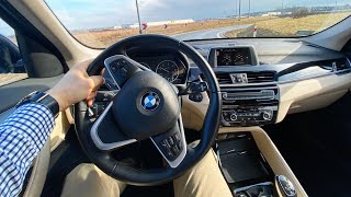 BMW X1 F48 xDrive 18d 20 Diesel 150 HP  Test Drive 20  POV Driver TV [upl. by Janessa]