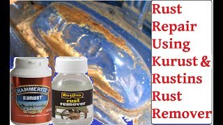 DIY Rust Removal With Rustins Rust Remover amp Hammerite Kurust  Car  Van Rust Repair [upl. by Klute]