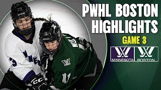 PWHL Finals Highlights Boston vs Minnesota  Game 3 Walter Cup Final [upl. by Airbmac863]