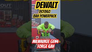 Dewalt DCF860 with 8ah powerpack vs Milwaukee Gen 4 6ah Forge [upl. by Kaden710]