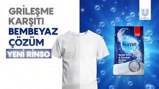 Grileşme Karşıtı Bembeyaz Çözüm Yeni Rinso Beyaz Sirke ve Çamaşır Sodası [upl. by Denni]