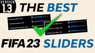 The BEST FIFA 23 Sliders MORE DIFFICULT REALISTIC amp FUN [upl. by Lednor]