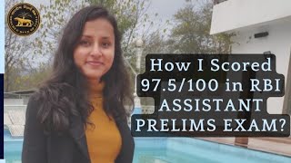 HOW I SCORED 975100 IN RBI ASSISTANT PRELIMS EXAM  STEPS TO GROW [upl. by Enelram]