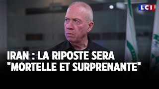 Iran  la riposte sera quotmortelle et surprenantequot assure le ministre israélien de la Défense [upl. by Walls]