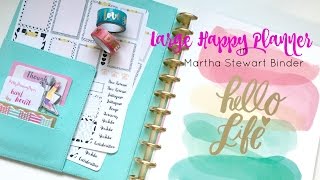 Large Happy Planner in Martha Stewart Binder [upl. by Arrad]