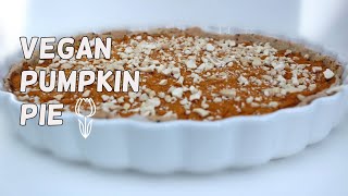 Recipe vegan  pumpkin pie  tarte au potimarron  ENFR [upl. by Charleton336]