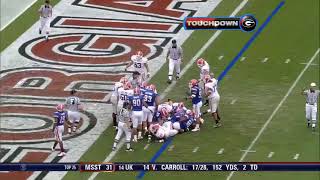 Entire UGA team celebrates on the field after Knowshon Moreno touchdown 2007 [upl. by Vokay]