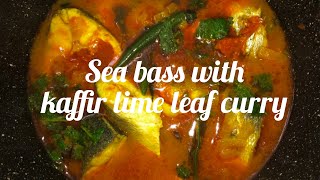 Sea bass with kaffir lime leaf curry [upl. by Ahcim]