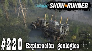 SnowRunner 220 Exploración geológica Tierras inundadas Taymir [upl. by Richardo]