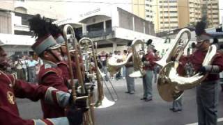 Banda de Guerra El Salvador Instituto Coruña en 15 de Sep [upl. by Bensky]