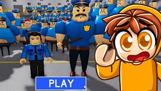 ROBLOX STRONG BARRY’S COPS TSUNAMI SCARY OBBY [upl. by Nomit]