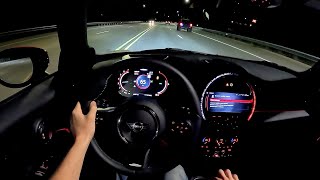 2022 Mini JCW Convertible  POV Night Drive Binaural Audio [upl. by Darwin]