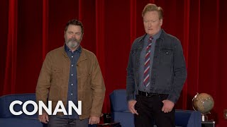 Nick Offerman Is Hysterical About CONAN’s Final Week  CONAN on TBS [upl. by Adall]