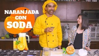 ¿Como hacer una Naranjada Oranshada con Soda  Chef Tomas Water [upl. by Masera]