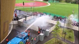 Zürich fans vs security  police in Luzern 27082017 [upl. by Valene]