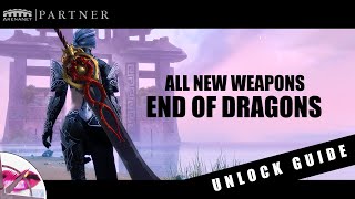 Zhaitan Legendary Weapon skins  Showcase  Guild Wars 2 End of Dragons [upl. by Hpejsoj]