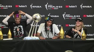 FULL CONFERENCE Las Vegas Aces after winning second WNBA championship title [upl. by Josee]