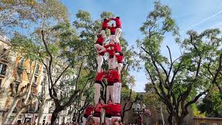 Castellers de Barcelona 3 de 8  Festa Major del Clot 12112023 [upl. by Chirlin]