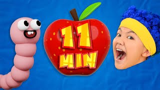 OmNomNom with Mini DB  MORE D Billions Kids Songs [upl. by Lenrad645]