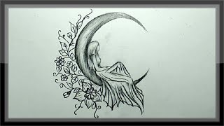 Pencil Drawing A Beautiful Picture Simple And Easy [upl. by Synned]