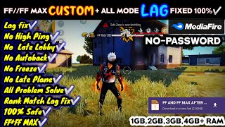 FREE FIRE LAG PROBLEM FIX CONFIG FILE TODAY⚡ ✳️ CUSTOM ALL LAG PROBLEM FIX✅ DIWALI CUP SPECIAL 😀 [upl. by Shipley]