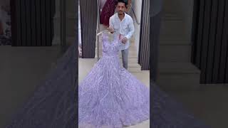 Beautiful bridal new design party wear dress trending designer ideas viral short [upl. by Ahsenav]