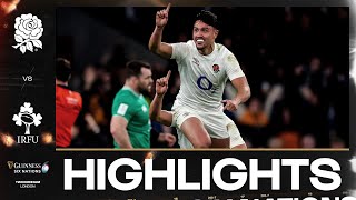 HIGHLIGHTS  🏴󠁧󠁢󠁥󠁮󠁧󠁿 ENGLAND V IRELAND ☘️  2024 GUINNESS MENS SIX NATIONS RUGBY [upl. by Layney]