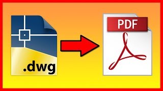 How to convert AutoCAD DWG to a PDF file  Tutorial [upl. by Rotsen659]