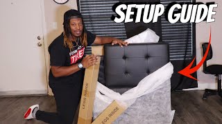 Flamaker Futon Sofa Bed Assembly  Step By Step Setup Guide [upl. by Liscomb26]